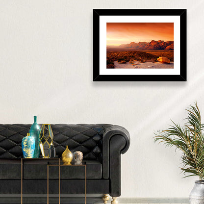 Red Rock Canyon Sunset Wall Art