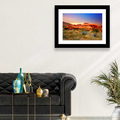Red Rock Canyon Sunset Wall Art