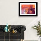Magenta Orange Color Flow Wall Art