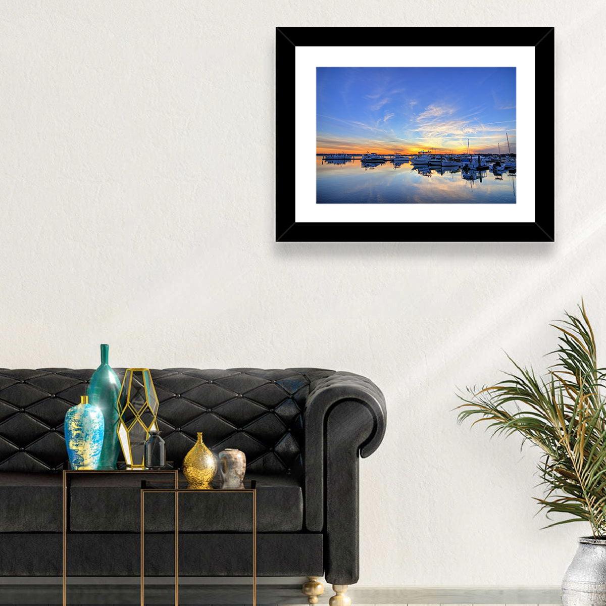 Marina at Golden Hour Wall Art
