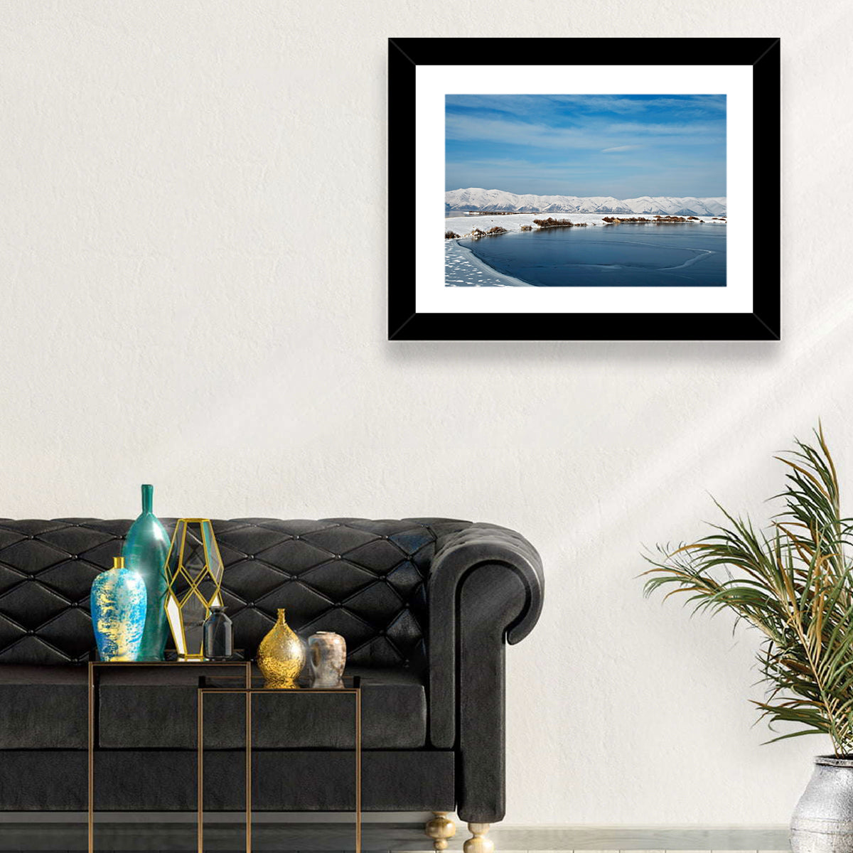 Lake Sevan Winter Landscape Wall Art