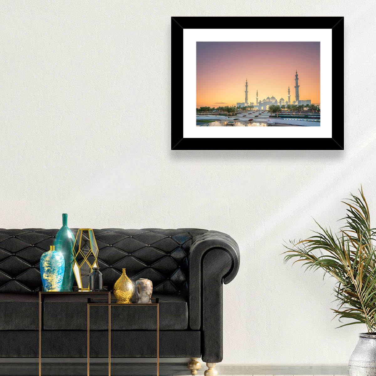 Sheikh Zayed Grand Mosque at Sunset Wall Art