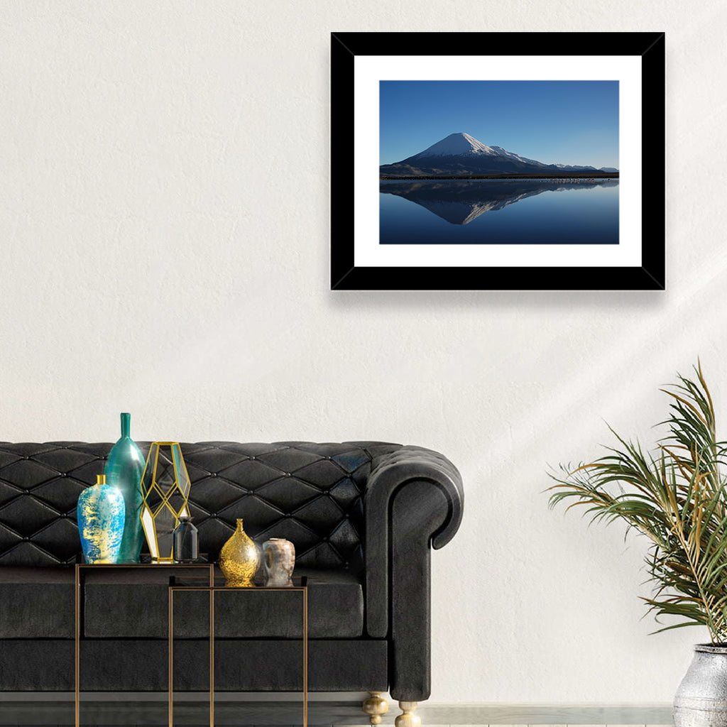 Chungara Lake Reflection Wall Art