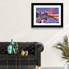Seattle Skyline at Sunset Wall Art