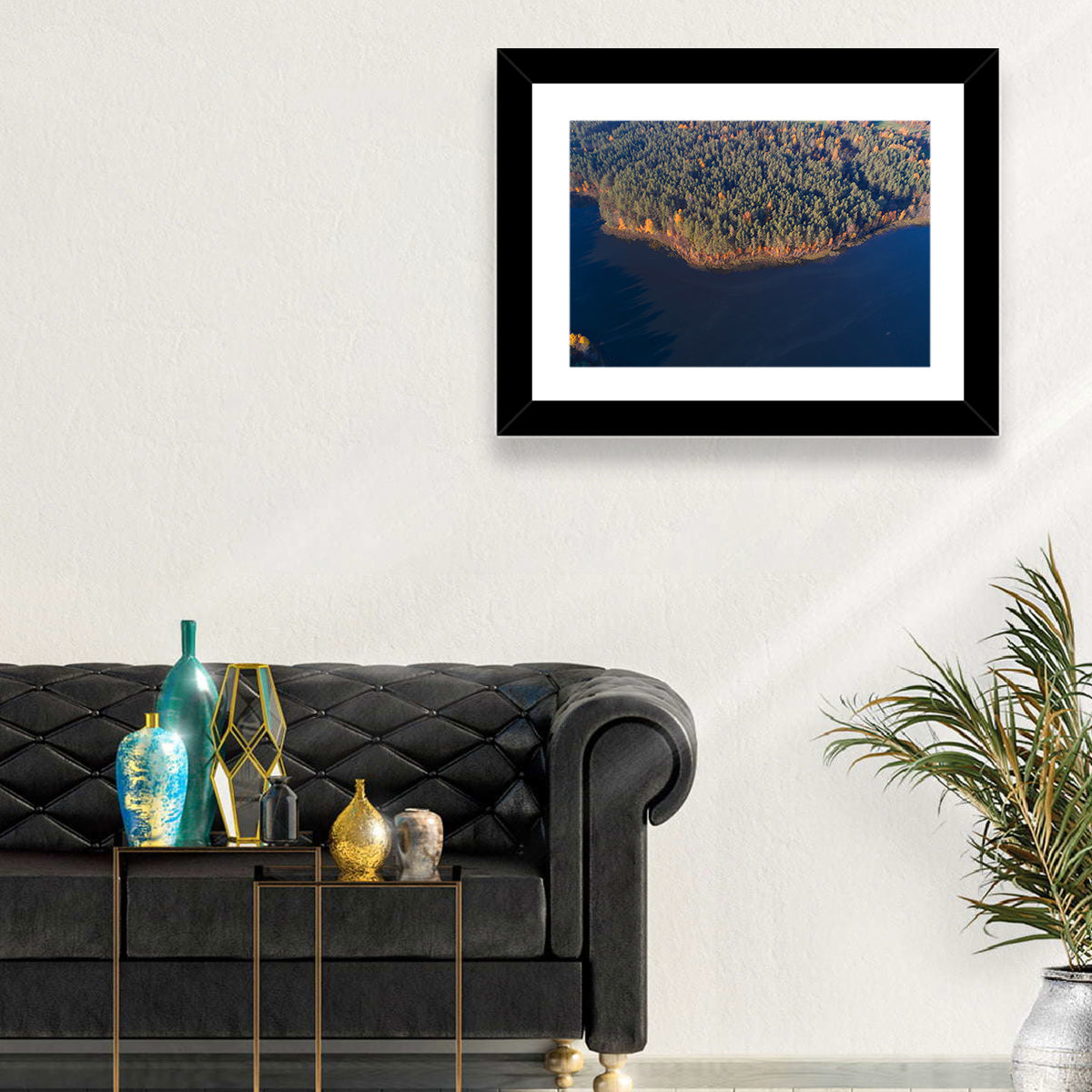 Lake Dolysets Aerial View Wall Art