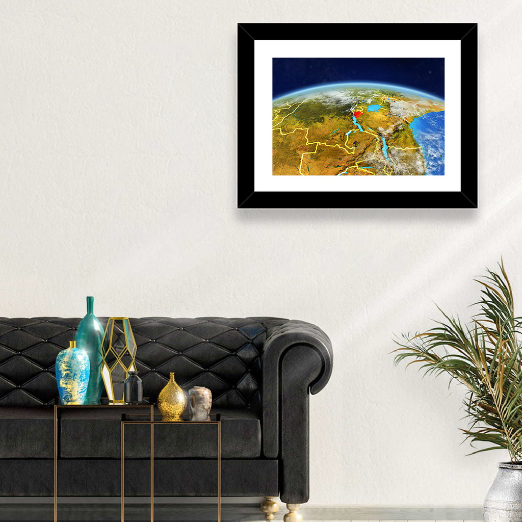 East Africa Great Lakes from Space Wall Art