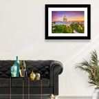 Madison State Capitol at Dusk Wall Art