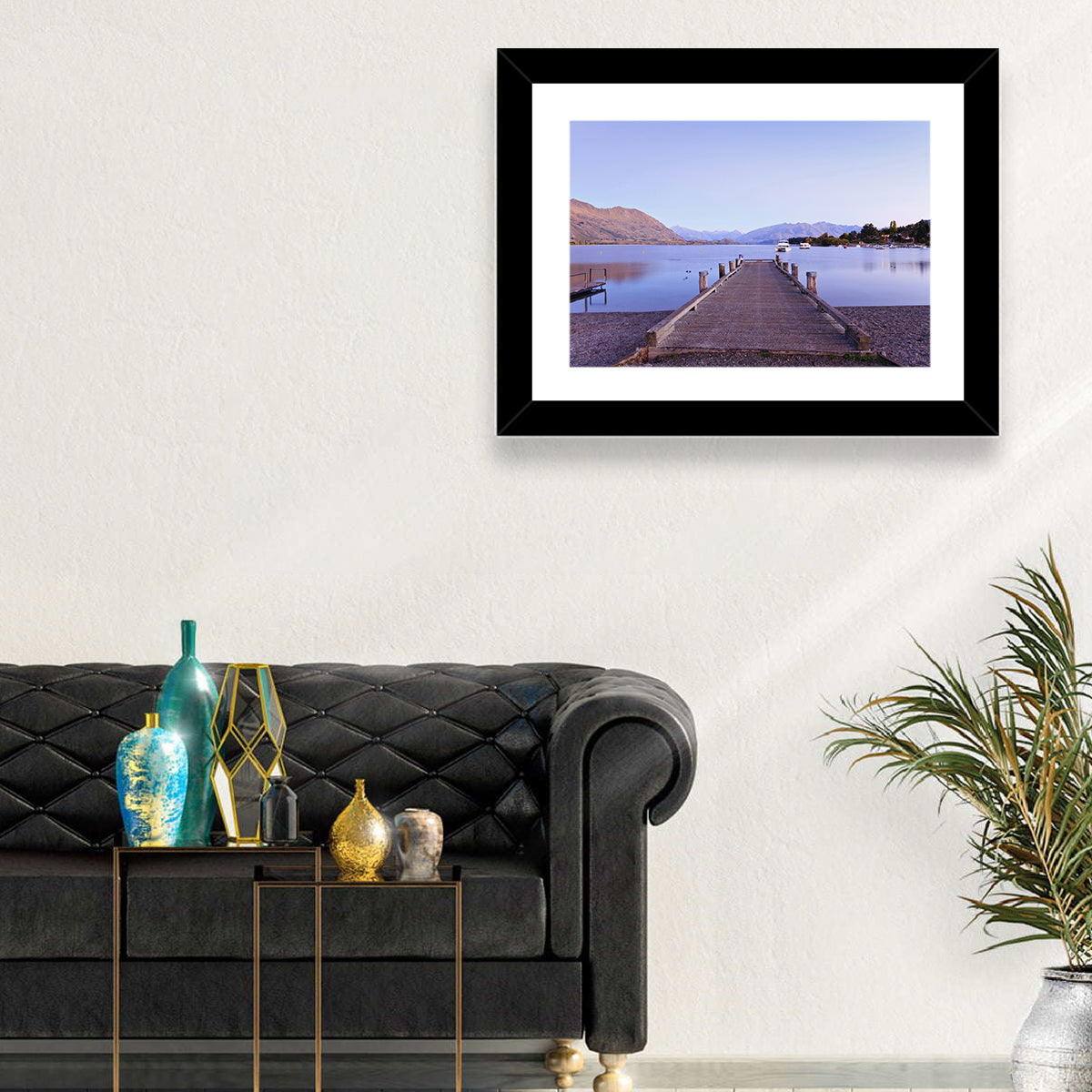 Wanaka Pier at Twilight Wall Art