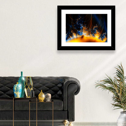 Solar Flare Fractal Flame Wall Art