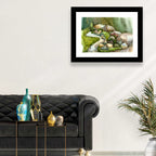 Watercolor Rock Garden Stream Wall Art