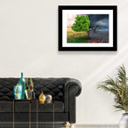 Split Climate Landscape Wall Art