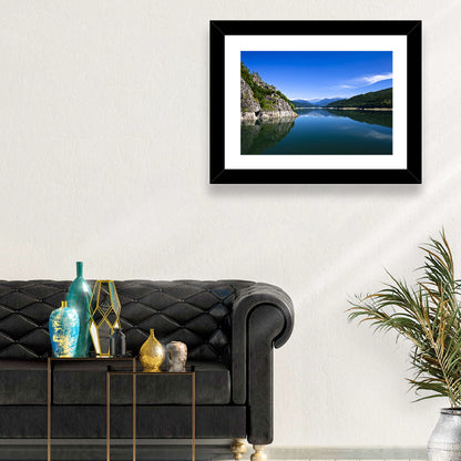 Calm Mountain Lake Reflection Wall Art