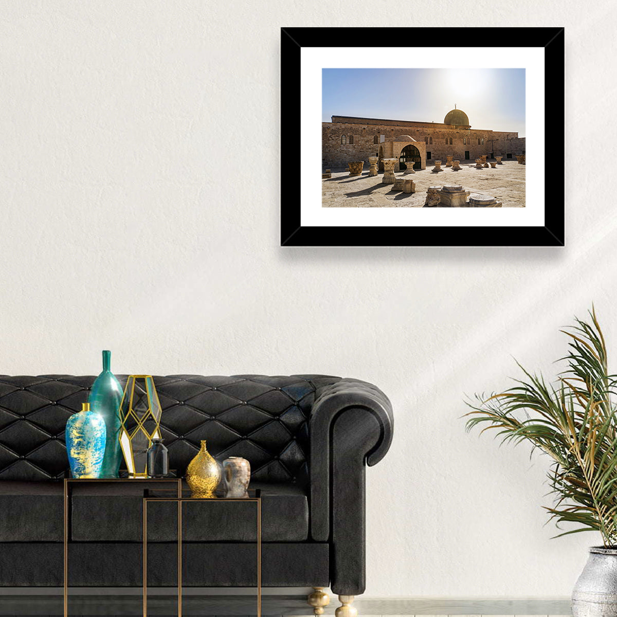 Al-aqsa Mosque Courtyard Wall Art in a room, landscape