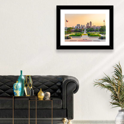 Des Moines Golden Hour Skyline Wall Art