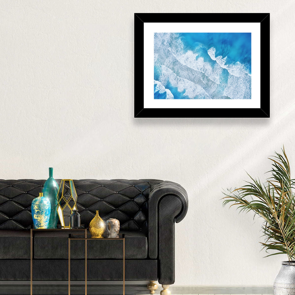 Aerial Turquoise Waves Wall Art
