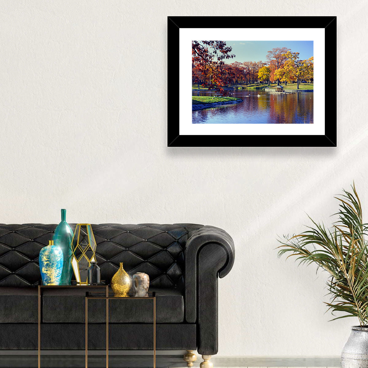 Deering Oaks Autumn Pond Wall Art