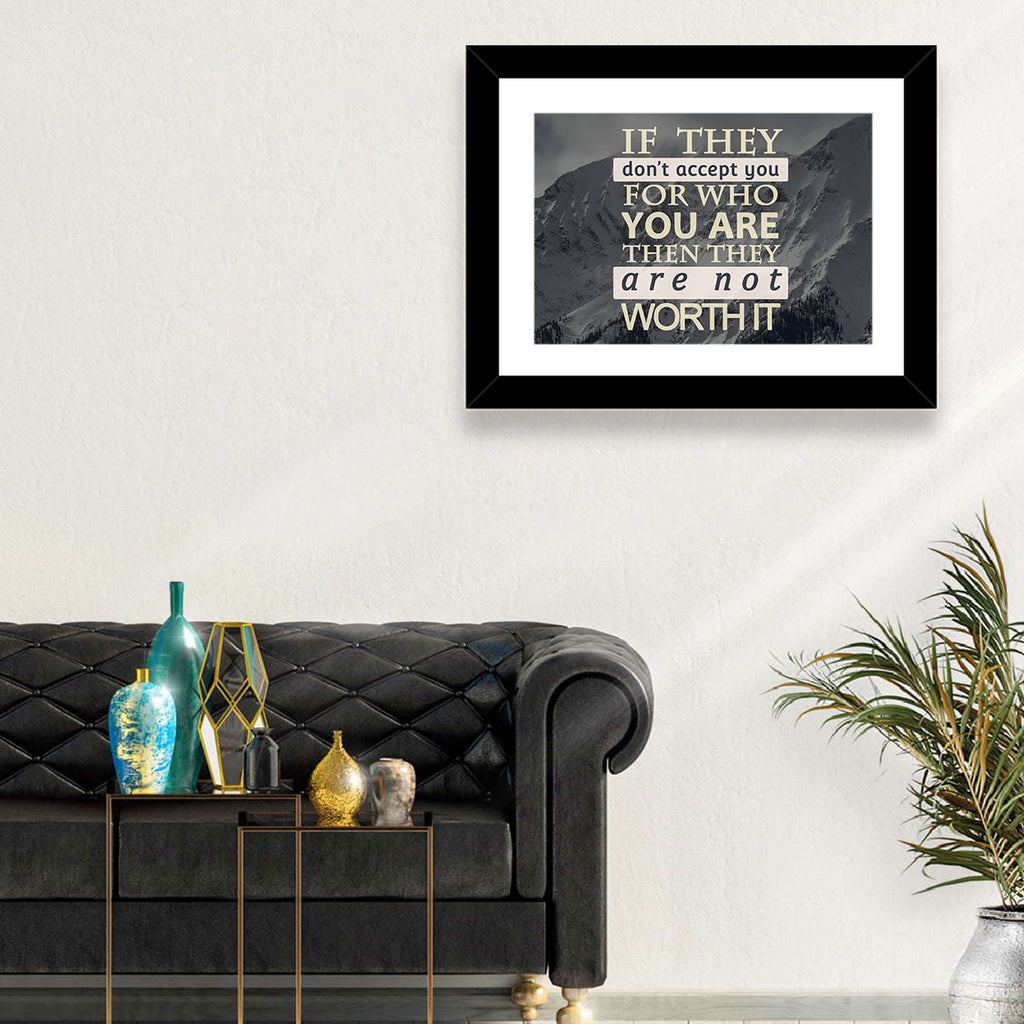 They Are Not Worth It Wall Art