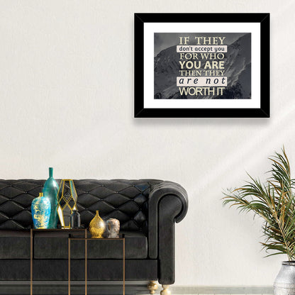 They Are Not Worth It I Wall Art