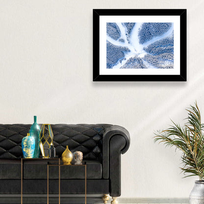 Birds-eye Ski Resort Landscape Wall Art