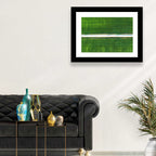Aerial Irrigation Canal View Wall Art