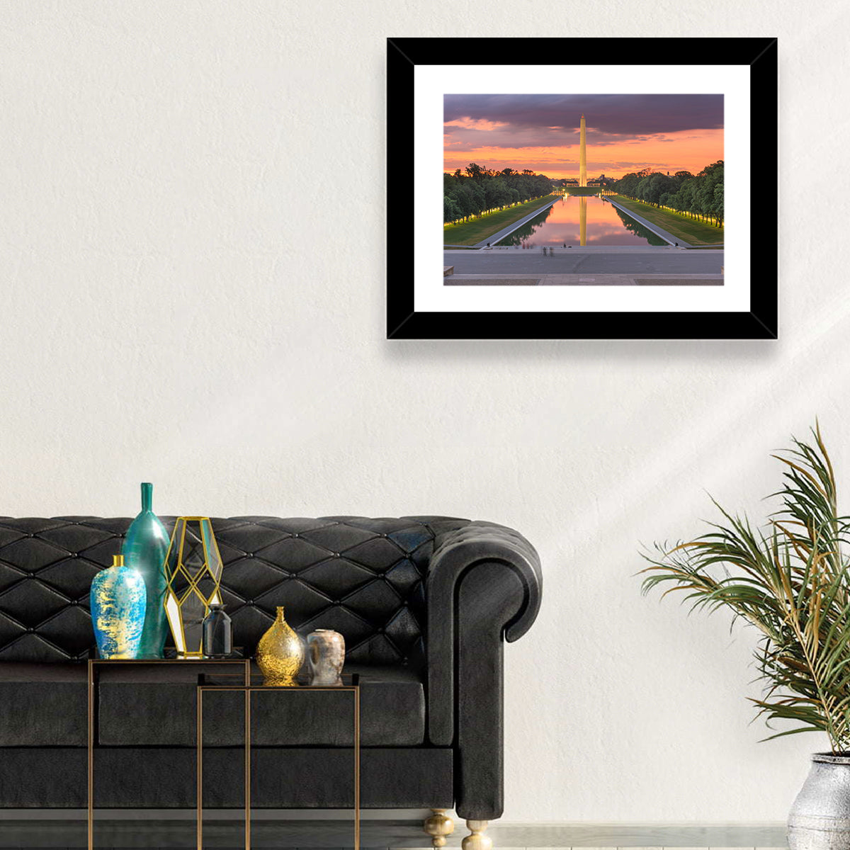 Washington Monument at Dusk Wall Art
