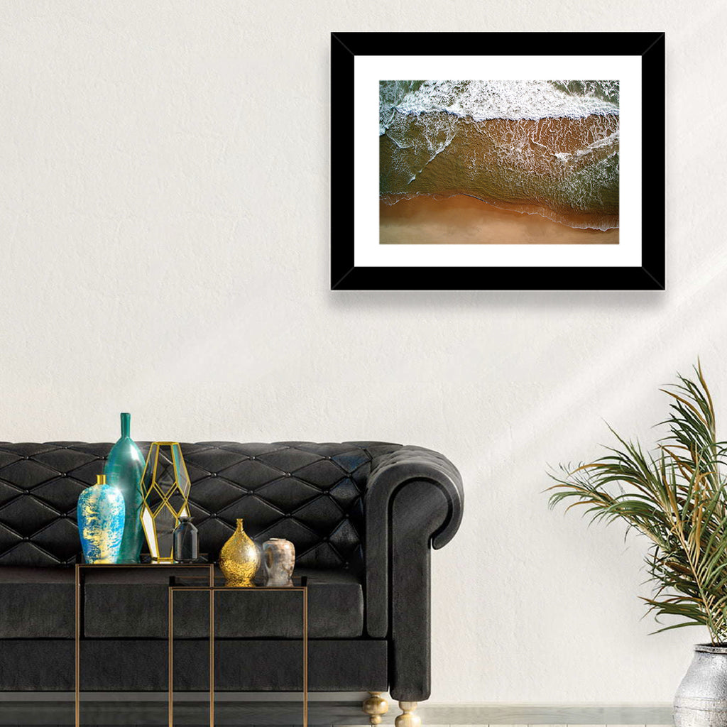 Misquamicut Beach Aerial View Wall Art