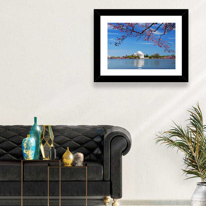 Thomas Jefferson Memorial with Cherry Blossoms Wall Art