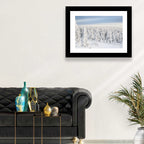 Snowy Forest Railway Tracks Wall Art