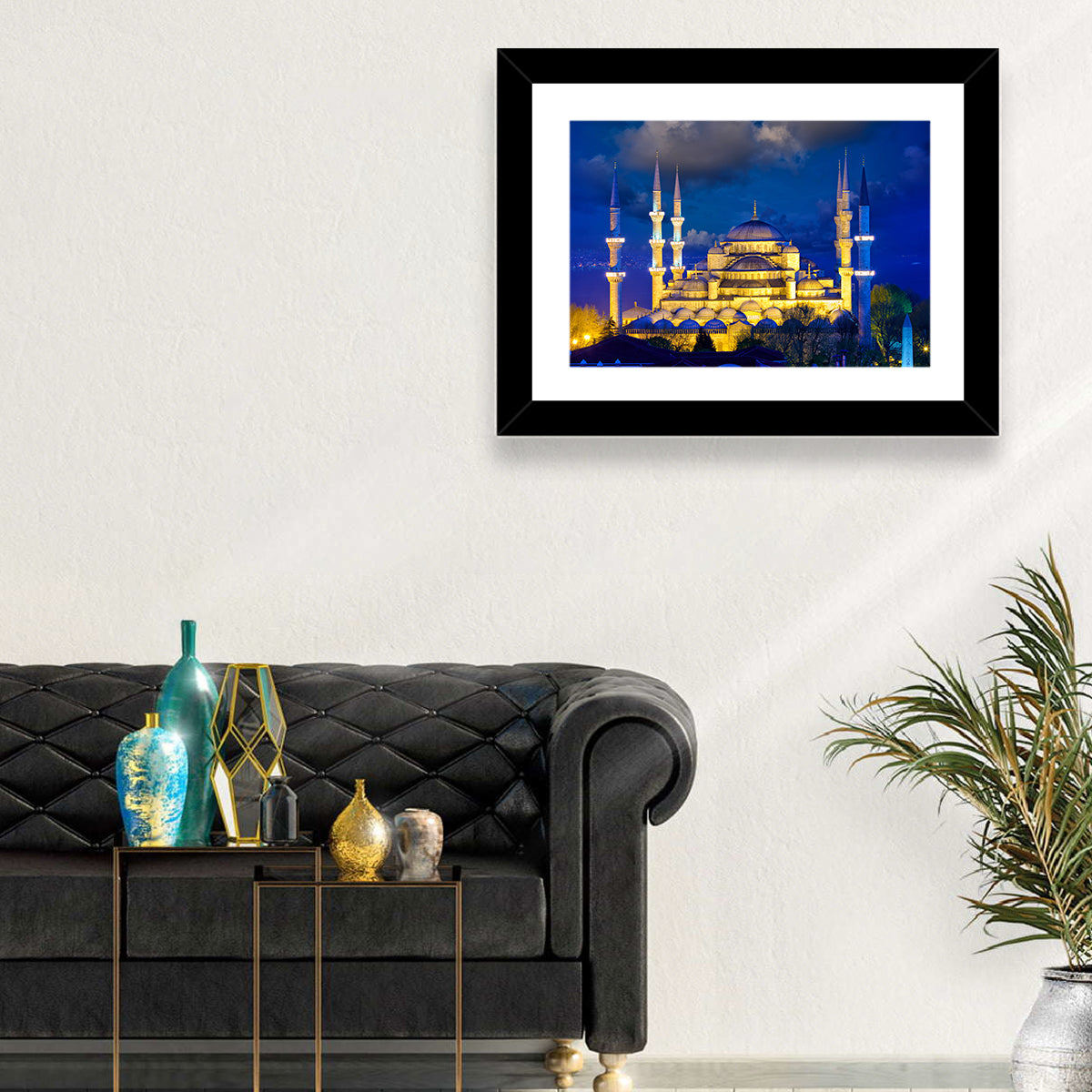 Sultanahmet Camii at Twilight Wall Art in a room, landscape