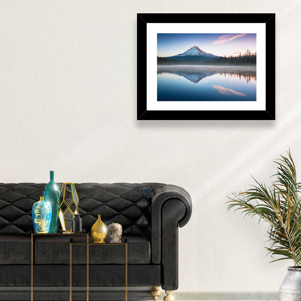 Mount Hood Reflection at Trillium Lake Wall Art