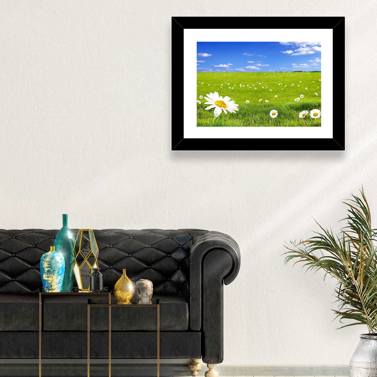Spring Daisy Meadow Wall Art