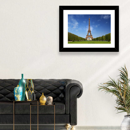 Eiffel Tower Park View Wall Art