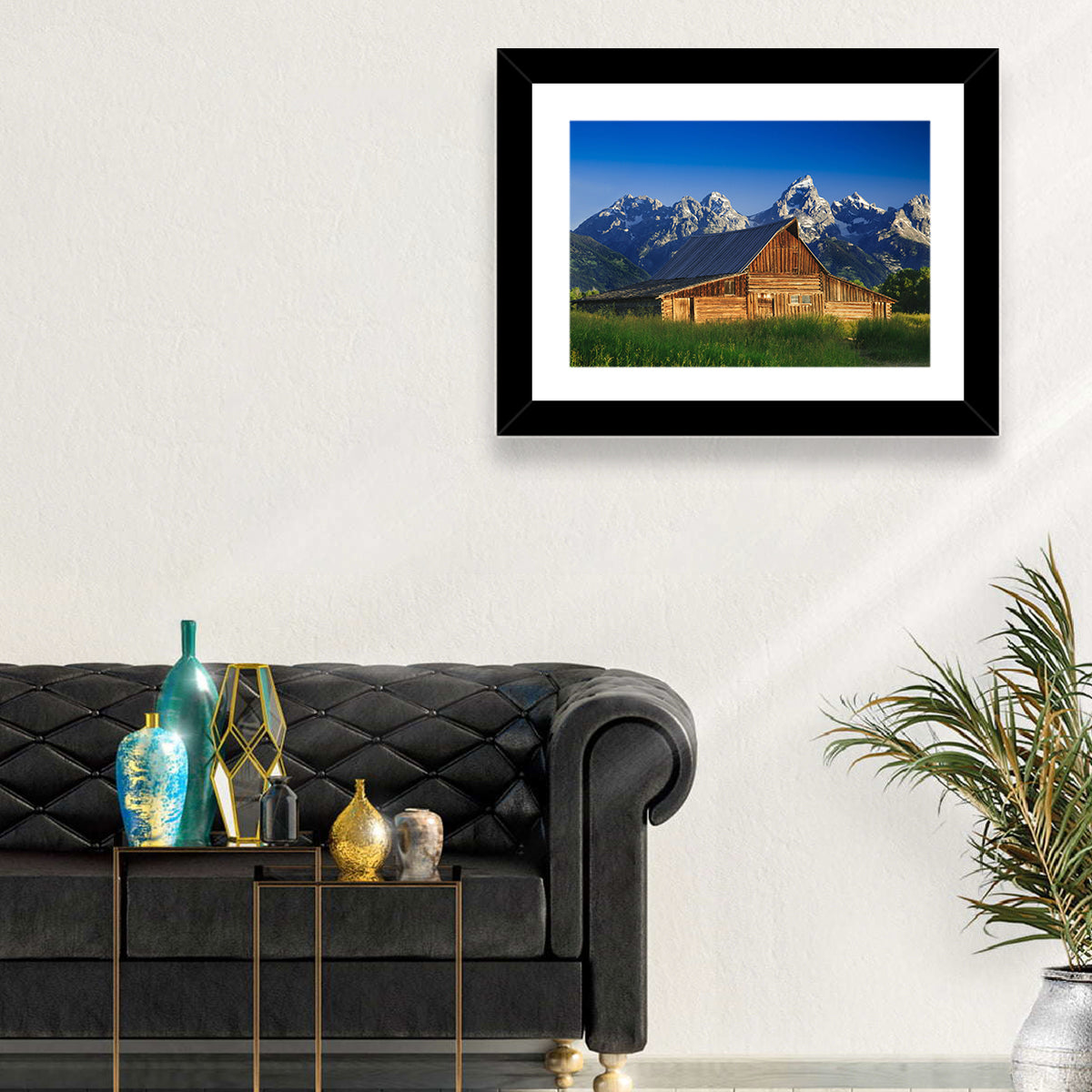 T.a. Moulton Barn, Grand Teton Wall Art in a room, landscape