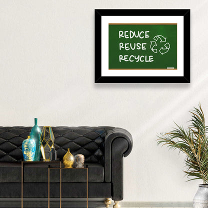 Reduce Reuse Recycle Chalkboard Wall Art