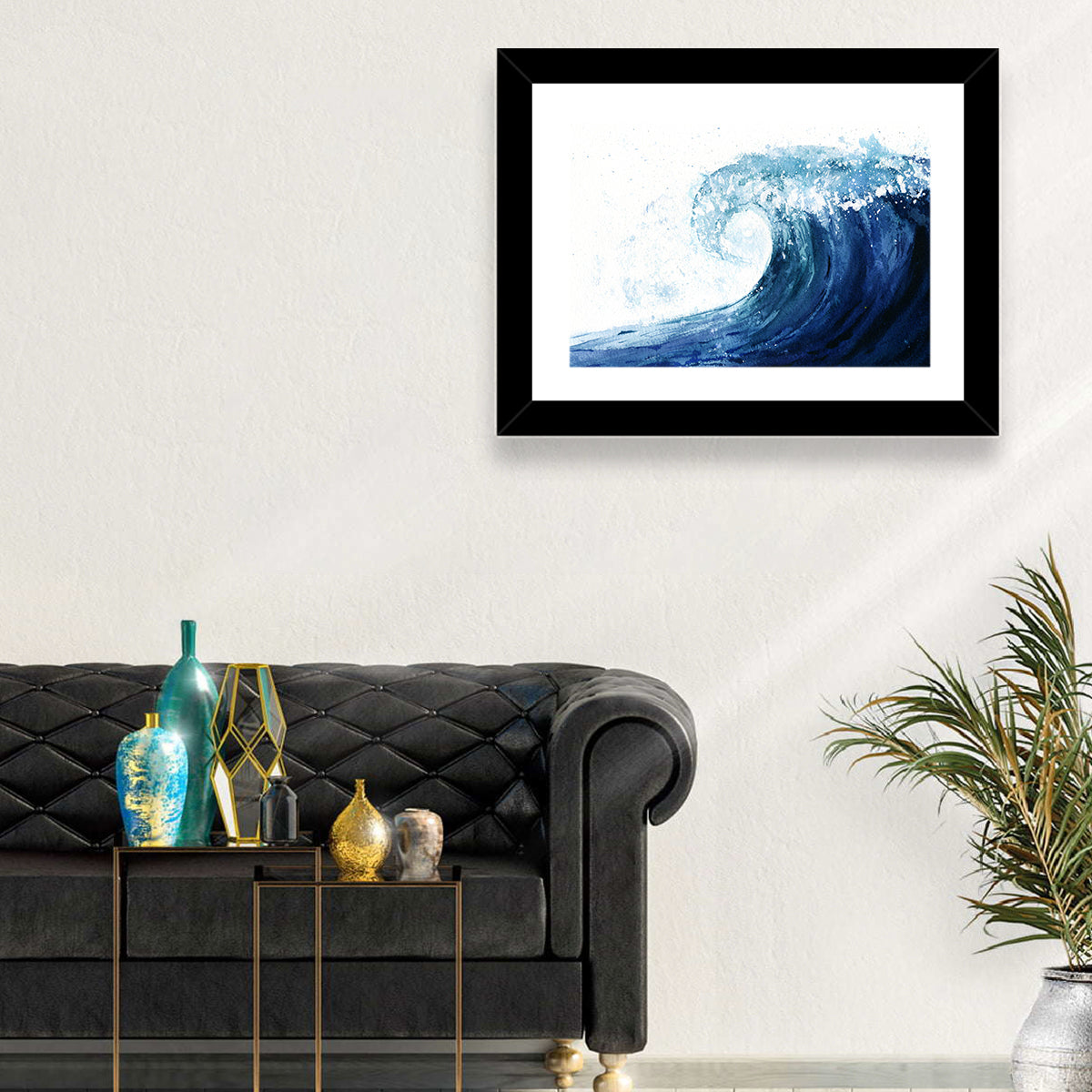 Watercolor Cresting Wave Wall Art