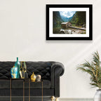 Cabin on Lake Obersee Wall Art