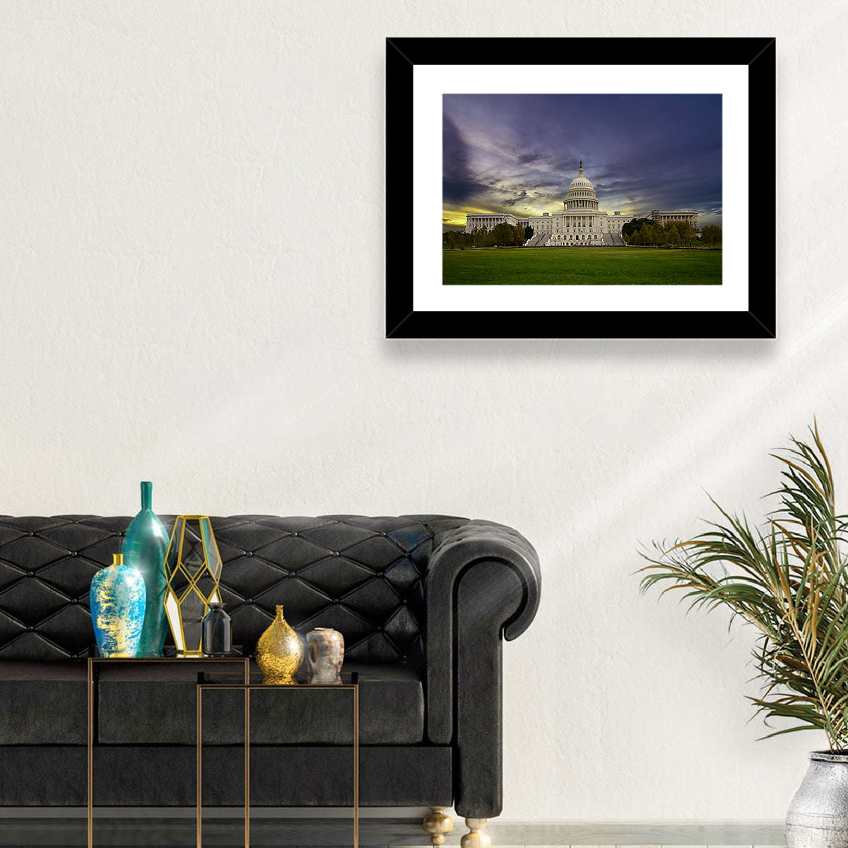 United States Capitol at Dusk Wall Art