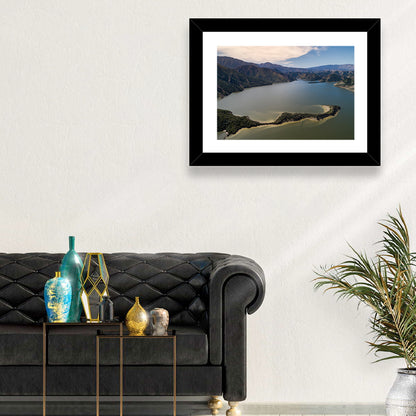 Pyramid Lake Aerial View Wall Art
