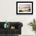 Misty Coastal Horizon Wall Art
