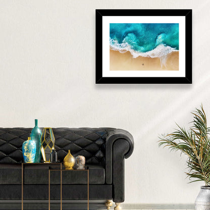 Turquoise Beach Aerial Wall Art