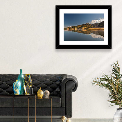 Uvas Reservoir Morning Reflection Wall Art
