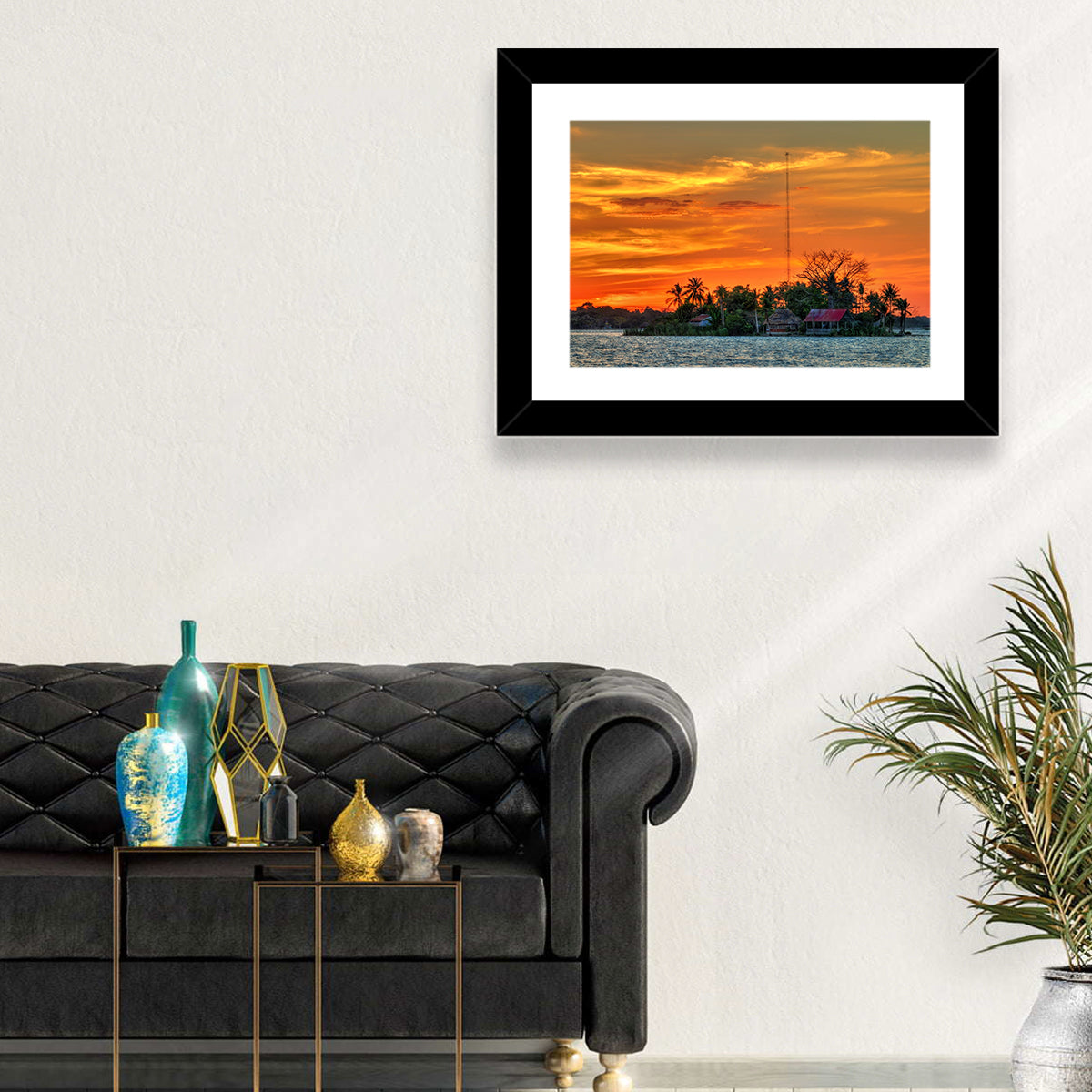 Santa Barbara Island Wall Art in a room, landscape