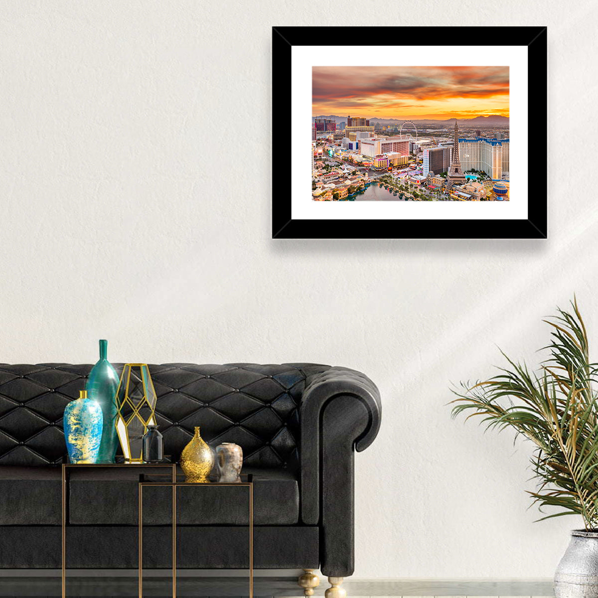 Las Vegas Strip Sunset Cityscape Wall Art