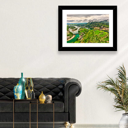 Rozafa Castle River Valley View Wall Art