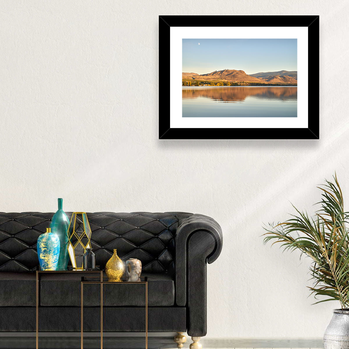 Osoyoos Lake Moonlit Reflection Wall Art