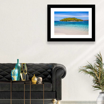 Butrint Turquoise Island Beach Wall Art