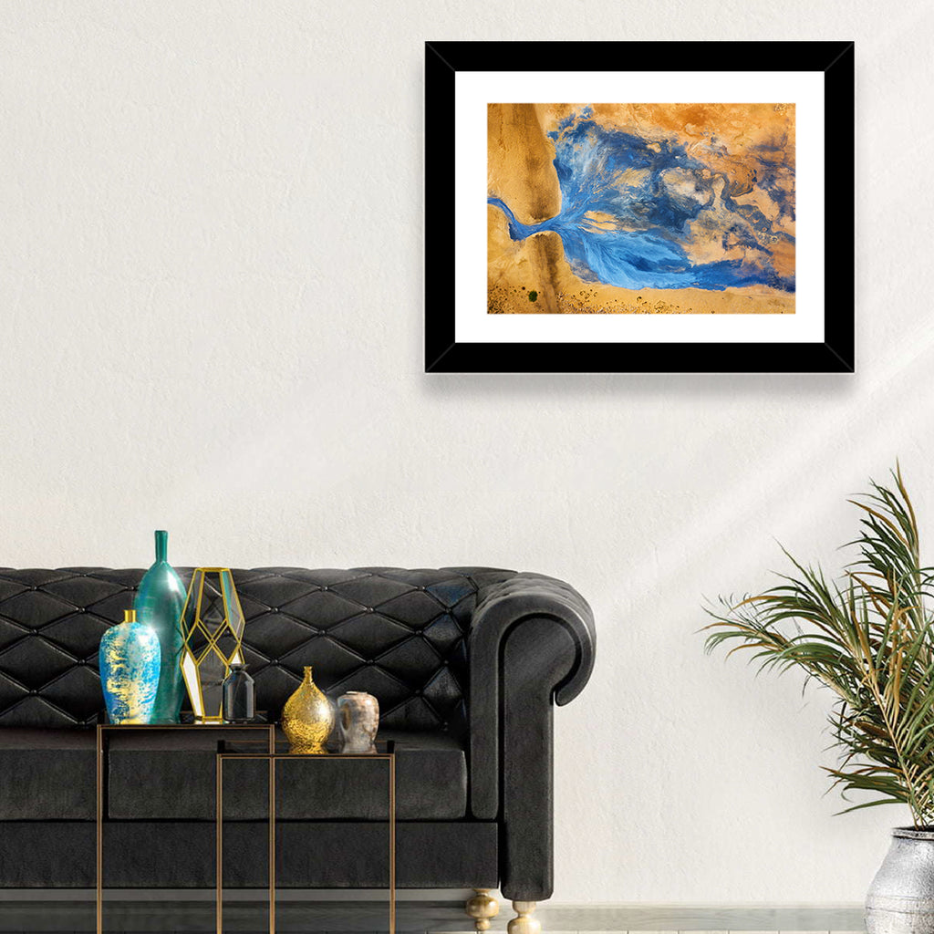 Geysers Valley Aerial View Wall Art