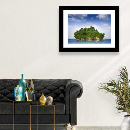 Tranquil Tropical Island Reflection Wall Art