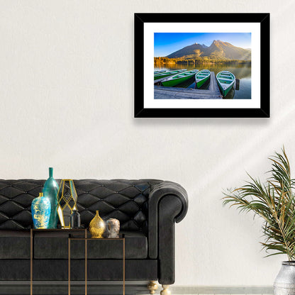 Moored Boats at Hintersee Wall Art