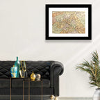 Plan of Paris Wall Art
